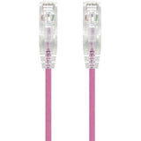 ALOGIC 0.30m Pink Ultra Slim Cat6 Network Cable UTP 28AWG - Series Alpha