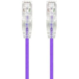 ALOGIC 0.30m Purple Ultra Slim Cat6 Network Cable UTP 28AWG - Series Alpha