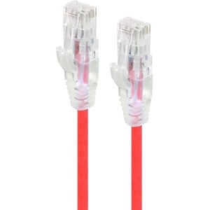 ALOGIC 0.30m Red Ultra Slim Cat6 Network Cable UTP 28AWG - Series Alpha