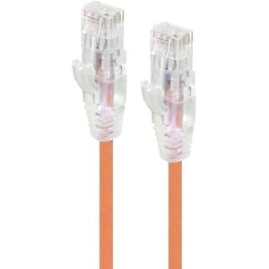 ALOGIC 3m Orange Ultra Slim Cat6 Network Cable UTP 28AWG - Series Alpha