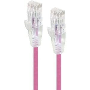 ALOGIC 3m Pink Ultra Slim Cat6 Network Cable UTP 28AWG - Series Alpha