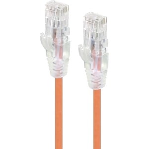 ALOGIC 5m Orange Ultra Slim Cat6 Network Cable UTP 28AWG - Series Alpha