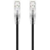 ALOGIC 2m Black Ultra Slim Cat6 Network Cable UTP 28AWG - Series Alpha