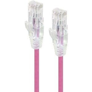 ALOGIC 2m Pink Ultra Slim Cat6 Network Cable UTP 28AWG - Series Alpha