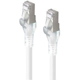 ALOGIC 0.3m White 10GbE Shielded CAT6A LSZH Network Cable