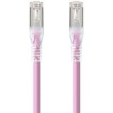 ALOGIC 1m Pink 10GbE Shielded CAT6A LSZH Network Cable