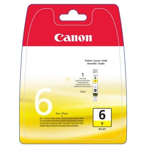 CANON BCI6Y Yellow Ink Tank Suitable For I560 I865 I905D I950 I965 I9100 S800 S820 S820D LP3000 4000 S830D S900 & S9000 Bubble-Jet Printers