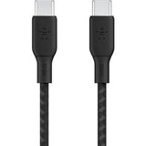 100w USB-C to USB-C Braided Cable 2M Black