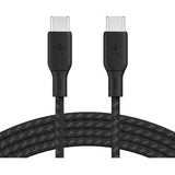 100w USB-C to USB-C Braided Cable 2M Black