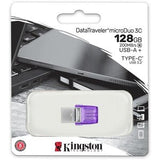 KINGSTON 128GB DT MICRODUO 3C 200MB/s DUAL USB-A + USB-C