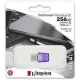 KINGSTON 256GB DT MICRODUO 3C 200MB/s DUAL USB-A + USB-C