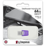 KINGSTON 64GB DT MICRODUO 3C 200MB/s DUAL USB-A + USB-C