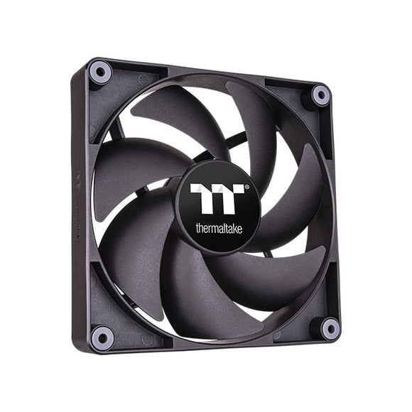 Thermaltake CL-F147-PL12BL-A, CT120 PC Cooling Fan, Size: 120mm, PWM, Airflow: 57.05CFM, Noise: 25.8dBA, Black, Pack of 2, 2 Year Warranty