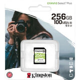 KINGSTON 256GB SDXC CANVAS SELECT PLUS 100R C10 UHS-I U3 V30