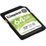 KINGSTON 64GB SDXC CANVAS SELECT PLUS 100R C10 UHS-I U1 V10