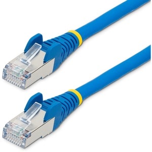 5m CAT6a Ethernet Cable - Blue - Low Smoke Zero Halogen (LSZH) - 10GbE 500MHz 100W PoE++ Snagless RJ-45 w/Strain Reliefs S/FTP Network Patch Cord