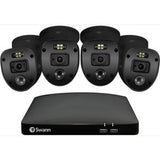 SWANN 4X PRO-1080SLB BLACK ENFORCER CAMERAS / 64GB HDD / DVR4-4685 1080P / SWDVK-446854SLB