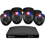 SWANN 4X PRO-1080SLB BLACK ENFORCER CAMERAS / 64GB HDD / DVR4-4685 1080P / SWDVK-446854SLB