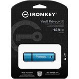 KINGSTON 128GB IRONKEY VAULT PRIVACY 50 AES-256 Encrypted FIPS 197