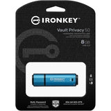 KINGSTON 8GB IRONKEY VAULT PRIVACY 50 AES-256 Encrypted FIPS 197