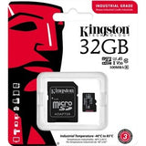 KINGSTON 32GB microSDHC Industrial C10 A1 pSLC Card + SD Adapter