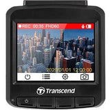 TRANSCEND 64GB Dashcam DrivePro 250 Suction Mount GPS -2K QHD 1440P