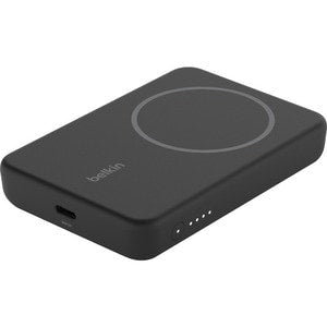 Belkin BoostCharge Magnetic Wireless Power Bank 5K + Stand - Black (BPD004btBK), Compact & Light Weight, Type-C Cable (1M) included, $2,500 CEW, 2YR