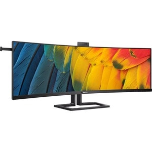 PHILIPS 45B1U6900CH DUAL QHD 5120X1440 75HZ CURVED 32:9 W-LED 4MS HDMI/DP/USB-C 100W DOCKING DP-OUT SPEAKERS BUILT-IN 5M WEBCAM SUPPORTS WINDOWS HELLO RJ45/KVM ERGO SMART STAND VESA 4 YRS WARRANTY