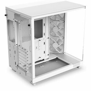 NZXT H6 Flow RGB 2023 Compact Dual chamber ATX Case with RGB Fans All White Color