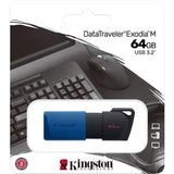 KINGSTON 64GB DT Exodia M USB3.2 Gen 1 (Black + Blue)