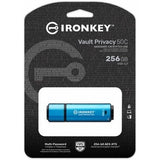 KINGSTON 256GB USB-C IronKey Vault P 50C AES-256 Encrypted FIPS 197