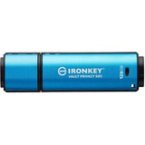 KINGSTON 128GB USB-C IronKey Vault P 50C AES-256 Encrypted FIPS 197