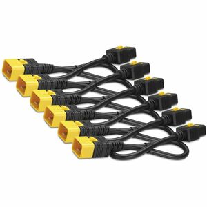 APC POWER CORD KIT 6 EA LOCKING C19 TO C20 1.8M RED