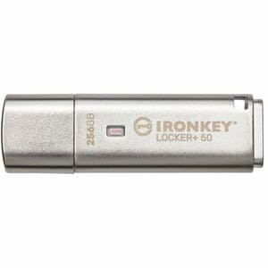 KINGSTON 256GB USB 3.2 IronKey Locker+50 AES USB w/256bit Encryption