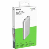 Belkin BoostCharge USB-C PD Power Bank 10K + USB-A to USB-C Cable - Silver (BPB011btSL), 2x USB-A Ports, 1x USB-C Ports, 2YR