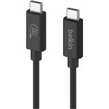Belkin Connect USB4 Cable (2M/6.6ft) Black - (INZ004BT2MBK), Thunderbolt 4,Thunderbolt 3, USB 3.2, USB 3.0,& USB 2.0 Devices Up To 20 Gbps Speed