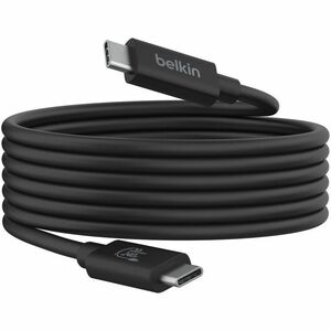 Belkin Connect USB4 Cable (2M/6.6ft) Black - (INZ004BT2MBK), Thunderbolt 4,Thunderbolt 3, USB 3.2, USB 3.0,& USB 2.0 Devices Up To 20 Gbps Speed