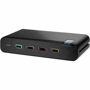 Belkin 4-Port Dual Head DP/HDMI to DP/HDMI Video Secure Desktop KVM Switch PP4.0