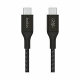 Belkin BoostCharge USB-C to USB-C Cable 1M - Black (CAB015bt1Mbk), 240W, 480Mbps, 30K bend, Samsung Galaxy, iPad, MacBook, 2 Years Warranty