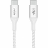 Belkin BoostCharge USB-C to USB-C Cable 1M - White (CAB015bt1MWH), 240W, 480Mbps, 30K bend, Samsung Galaxy, iPad, MacBook, 2 Years Warranty