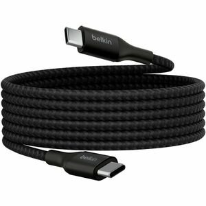 BoostCharge Braided 2M USB-C to USB-C Cable - 240W - Black