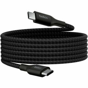 Belkin BoostCharge USB-C to USB-C Cable 2M - Black (CAB015bt2Mbk), 240W, 480Mbps, 30K bend, Samsung Galaxy,iPad,MacBook,Google,OPPO,Nokia,2YR