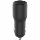Belkin Universal 42W Dual Port Car Charger with PPS - Black (CCB005BTBK), 1xUSB-C (PD, 30W), 1XUSB-A(12W), Dual Port Fast & Compact Charger, 2YR