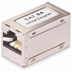 StarTech.com Shielded RJ45 Coupler Inline Cat6a Coupler Female to Female (F/F) T568B Pinout Shielded Ethernet Cable Extension