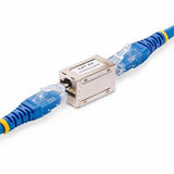 StarTech.com Shielded RJ45 Coupler Inline Cat6a Coupler Female to Female (F/F) T568B Pinout Shielded Ethernet Cable Extension