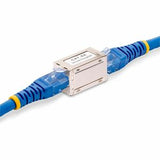 StarTech.com Shielded RJ45 Coupler Inline Cat6a Coupler Female to Female (F/F) T568B Pinout Shielded Ethernet Cable Extension