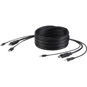 BELKIN DISPLAY PORT/USB/AUDIO 6 FT KVM COMBO CABLE 3 YR WTY - TAA COMPLIANT