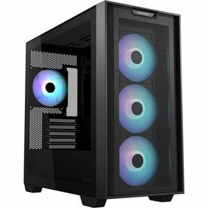 ASUS A21 PLUS microATX case offers support for hidden-connector motherboards 360 mm radiators and 380 mm graphics cards with two color options four pre-installed ARGB fans