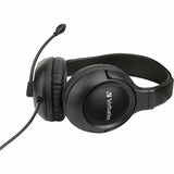 Verbatim Multimedia Headset with Noise Cancelling Boom Mic - Black