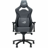 ROG Chariot X gaming chair in racing-car style with Aura RGB lighting featuring an adjustable high-density foam headrest memory-foam lumbar support 4D adjustable armrests